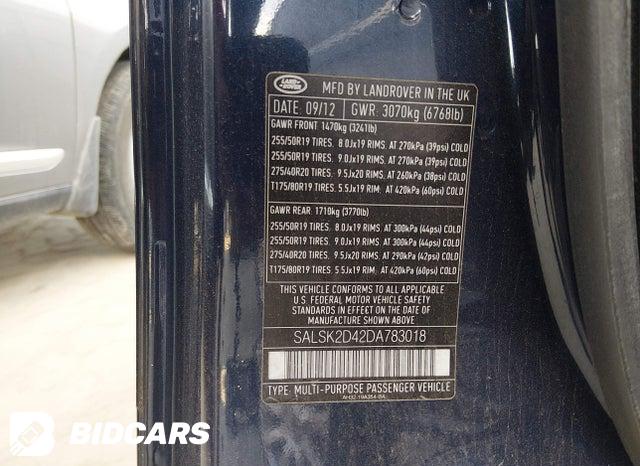 SALSK2D42DA783018 2013 Land Rover Range Rover photo no. 9