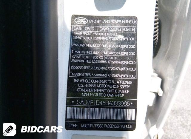 SALMF1D45BA333965 2011 Land Rover Range Rover photo no. 9