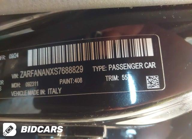 2025 Alfa Romeo Giulia — VIN ZARFANANXS7688829, şəkil 9