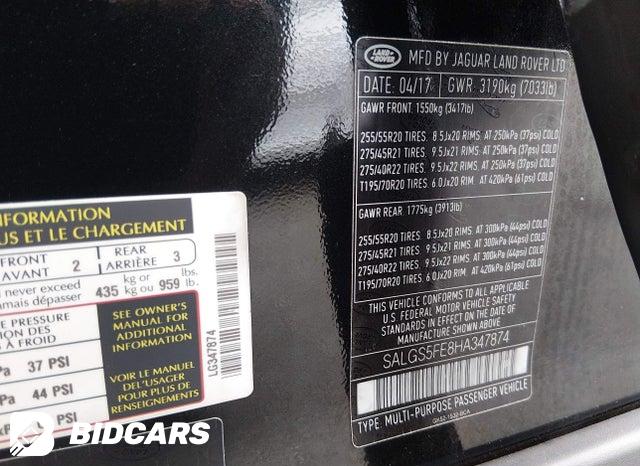 SALGS5FE8HA347874 2017 Land Rover Range Rover photo no. 9