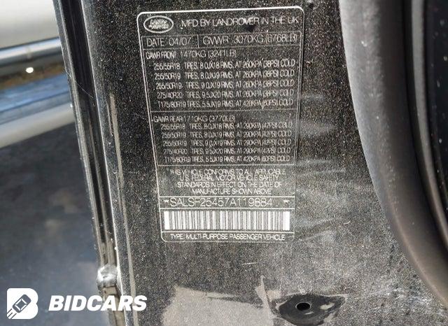 SALSF25457A119884 2007 Land Rover Range Rover photo no. 9