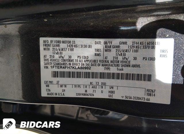 1FTER4FH7KLA80902 2019 Ford Ranger photo no. 9