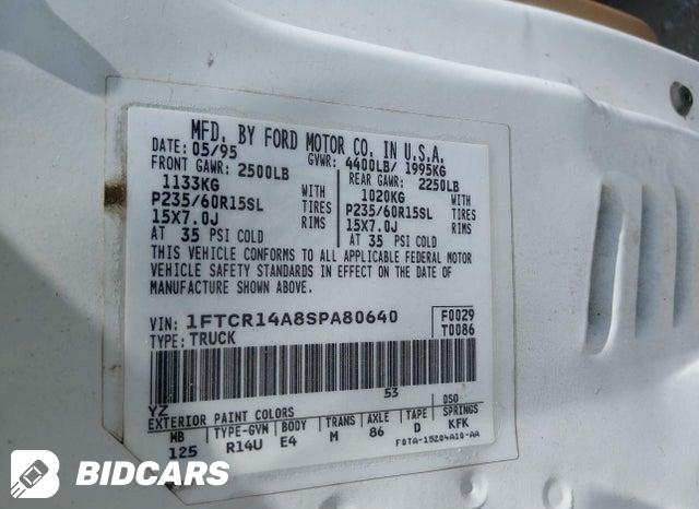 1FTCR14A8SPA80640 1995 Ford Ranger photo no. 9