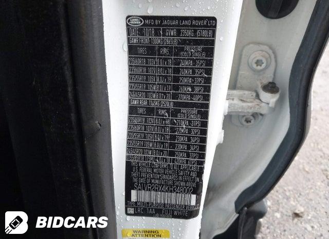 2019 Land Rover Range Rover — VIN SALVR2RX4KH348002, şəkil 9