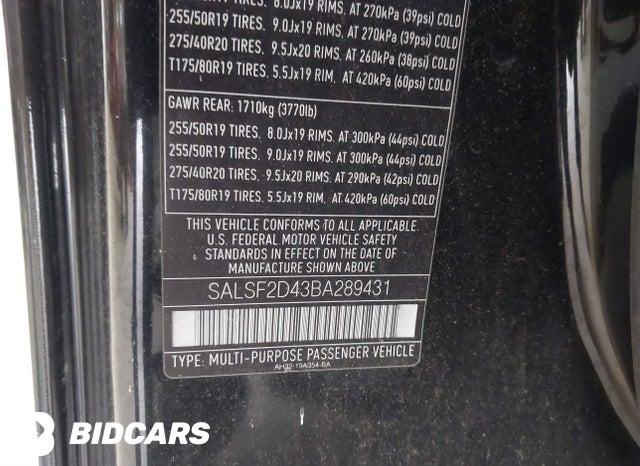 SALSF2D43BA289431 2011 Land Rover Range Rover photo no. 9