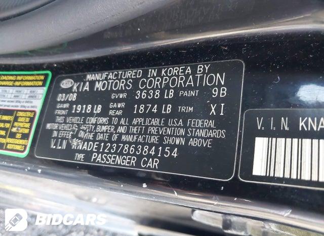 KNADE123786384154 2008 KIA Rio photo no. 9