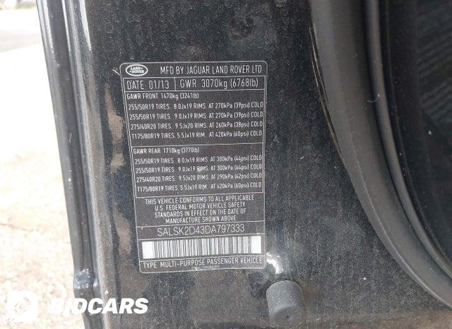 SALSK2D43DA797333 2013 Land Rover Range Rover photo no. 9
