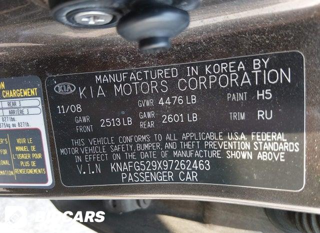 KNAFG529X97262463 2009 KIA Rondo photo no. 9