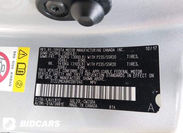 2017 Lexus RX — VIN 2T2ZZMCA8HC087040, şəkil 9