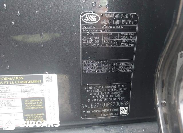 2023 Land Rover Defender — VIN SALE27EU1P2200669, фото 9