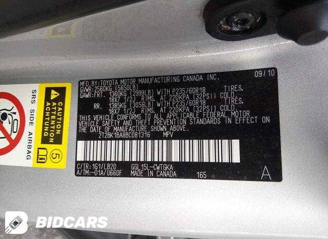 2T2BK1BA8BC081316 2011 Lexus RX photo no. 9