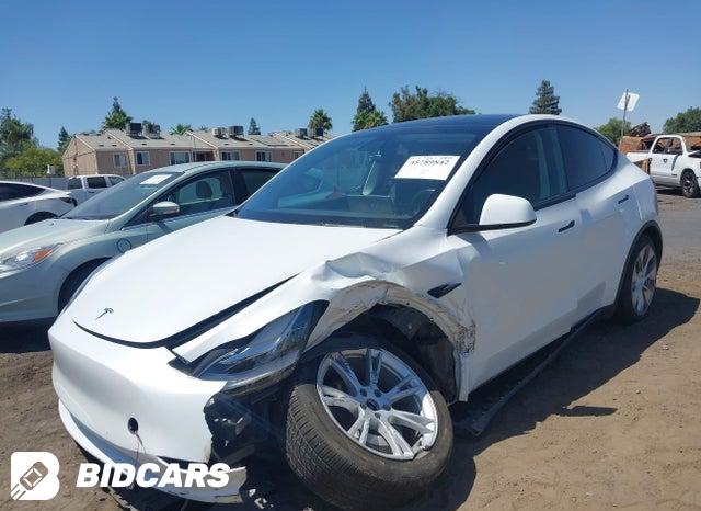 2022 Tesla MODEL Y — VIN 7SAYGDEE3NF370882, şəkil 2