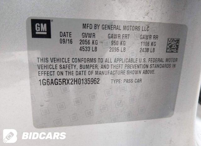 2017 Cadillac ATS — VIN 1G6AG5RX2H0135962, şəkil 9