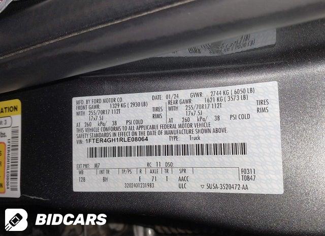 2024 Ford Ranger — VIN 1FTER4GH1RLE08064, şəkil 9