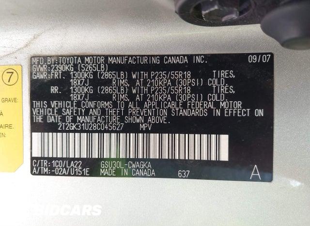 2T2GK31U28C045627 2008 Lexus RX photo no. 9