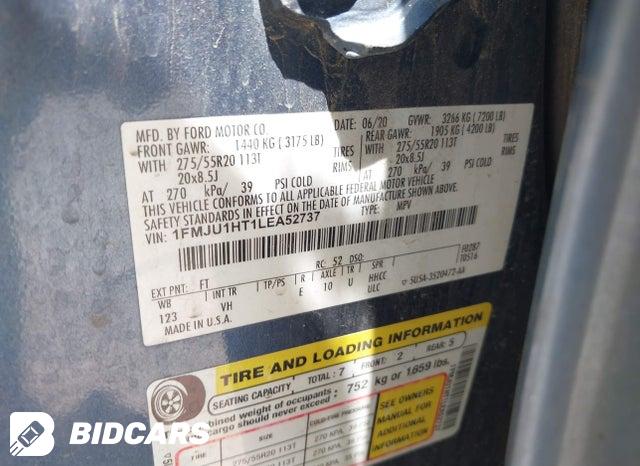 2020 Ford Expedition — VIN 1FMJU1HT1LEA52737, şəkil 9