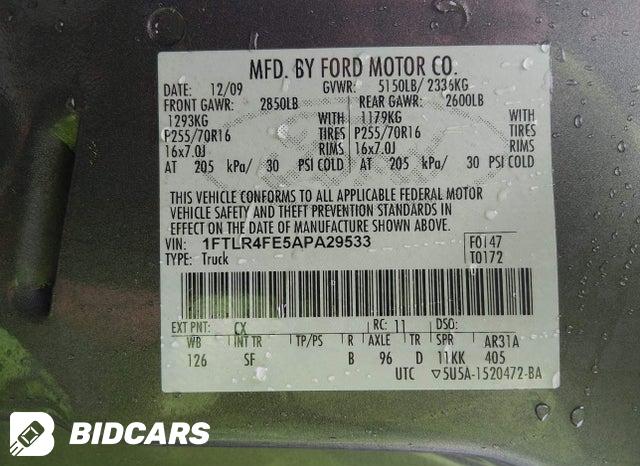 1FTLR4FE5APA29533 2010 Ford Ranger photo no. 9