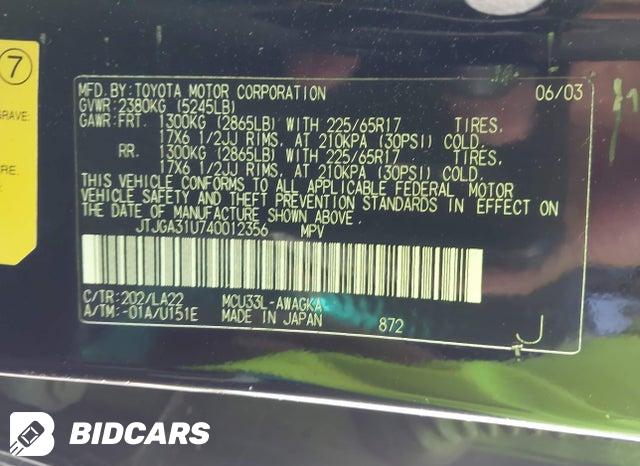 JTJGA31U740012356 2004 Lexus RX photo no. 9
