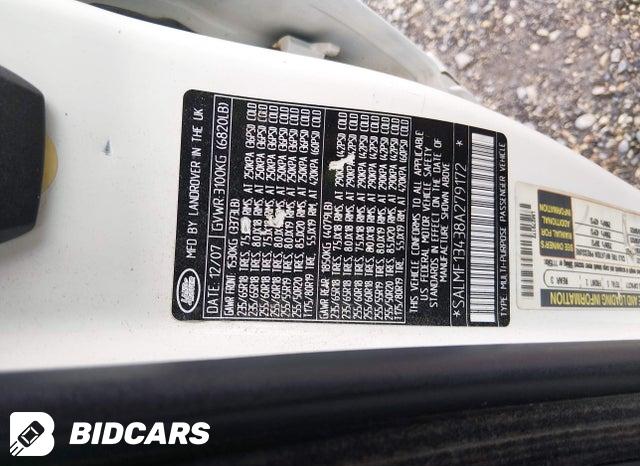 SALMF13438A279172 2008 Land Rover Range Rover photo no. 9