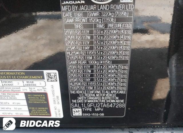 2026 Land Rover Range Rover — VIN SAL1L9FU2TA647288, şəkil 9