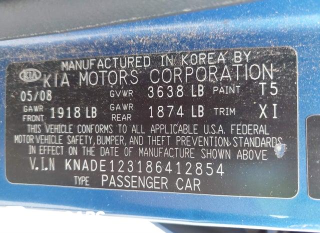 KNADE123186412854 2008 KIA Rio photo no. 9