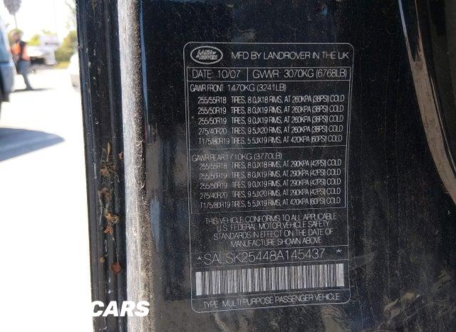 SALSK25448A145437 2008 Land Rover Range Rover photo no. 9