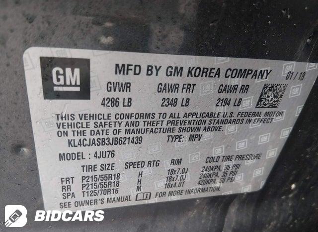 KL4CJASB3JB621439 2018 Buick Encore photo no. 9