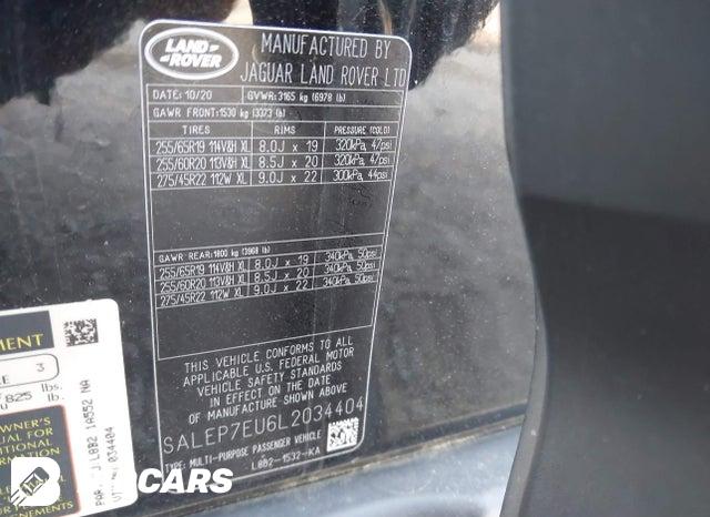 2020 Land Rover Defender — VIN SALEP7EU6L2034404, şəkil 9