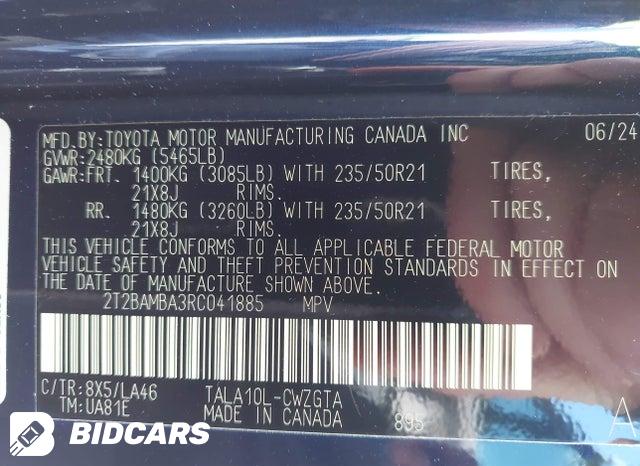 2T2BAMBA3RC041885 2024 Lexus RX photo no. 9