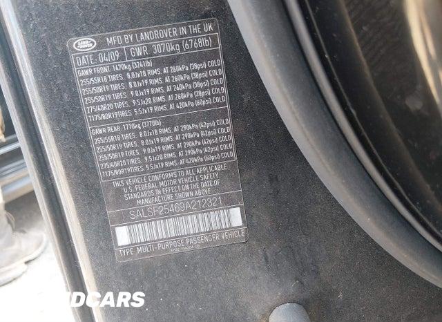 SALSF25469A212321 2009 Land Rover Range Rover photo no. 9
