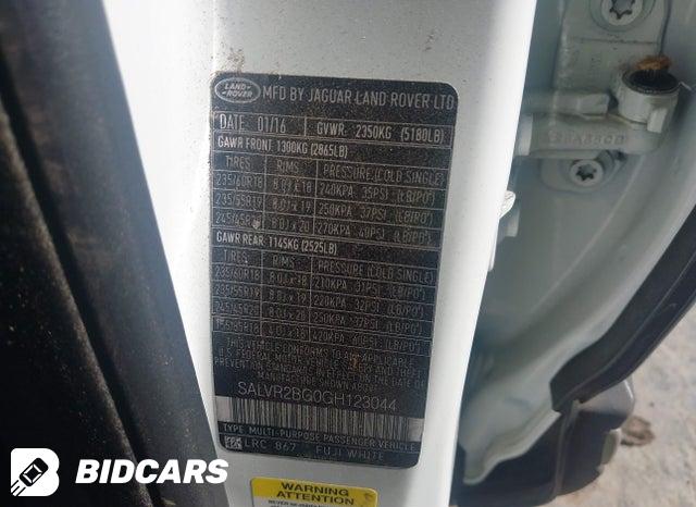 SALVR2BG0GH123044 2016 Land Rover Range Rover photo no. 9