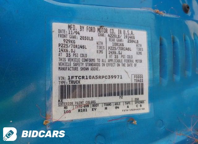 1FTCR10A5RPC39971 1994 Ford Ranger photo no. 9