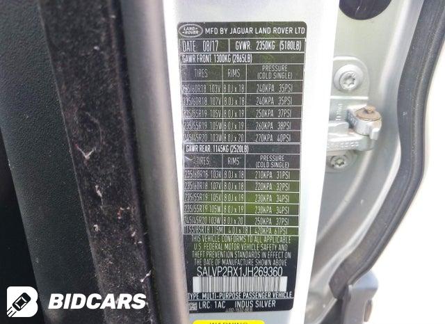 SALVP2RX1JH269360 2018 Land Rover Range Rover photo no. 9