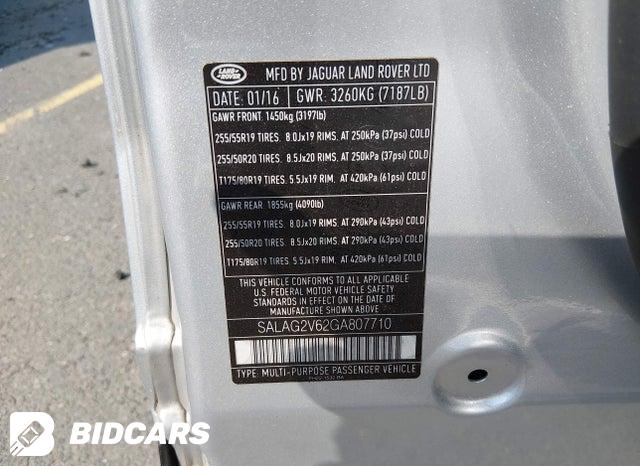 2016 Land Rover LR4 — VIN SALAG2V62GA807710, фото 9