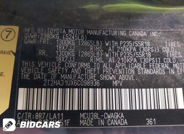 2T2HA31UX6C098936 2006 Lexus RX photo no. 9
