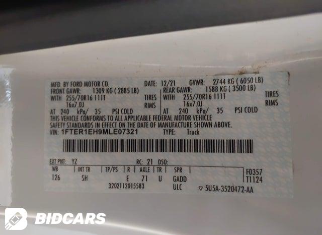 1FTER1EH9MLE07321 2021 Ford Ranger photo no. 4