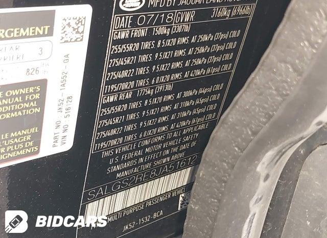 SALGS2RE8JA516128 2018 Land Rover Range Rover photo no. 9
