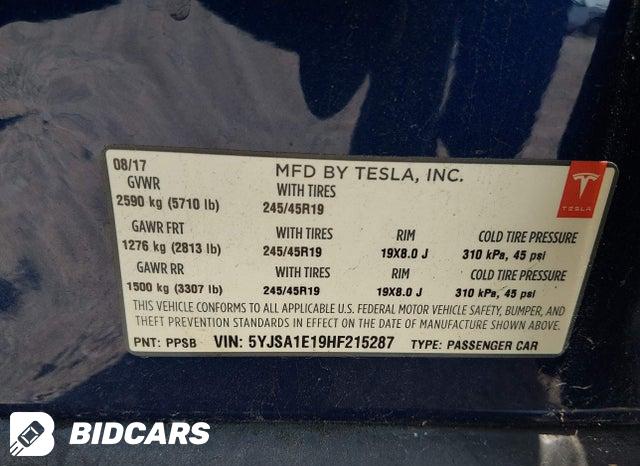 2017 Tesla MODEL S — VIN 5YJSA1E19HF215287, şəkil 9
