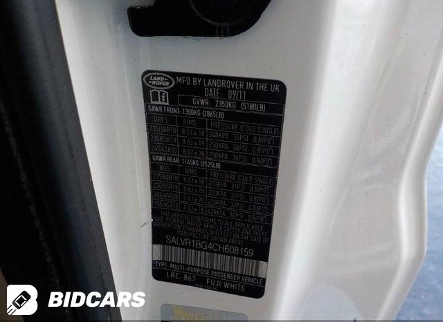 SALVR1BG4CH608159 2012 Land Rover Range Rover photo no. 8