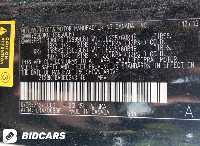 2T2BK1BA3EC243146 2014 Lexus RX photo no. 9