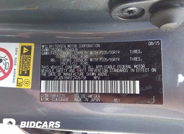 JTJZK1BA5F2426158 2015 Lexus RX photo no. 9