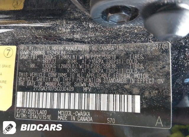 2T2GA31U75C030409 2005 Lexus RX photo no. 9