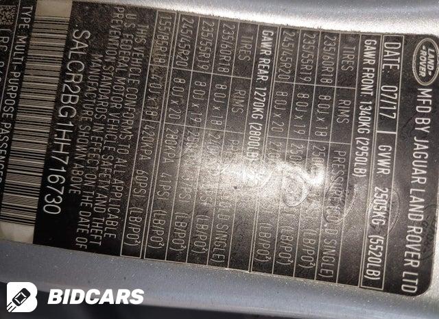 2017 Land Rover Discovery — VIN SALCR2BG1HH716730, şəkil 9