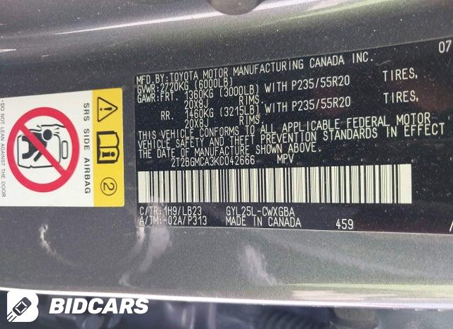 2T2BGMCA3KC042666 2019 Lexus RX photo no. 9
