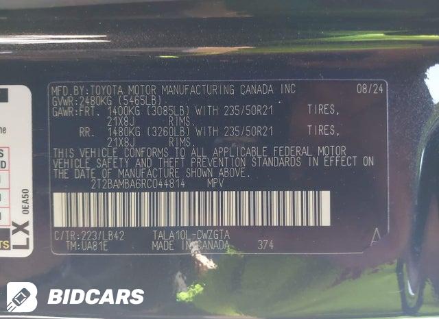 2024 Lexus RX — VIN 2T2BAMBA6RC044814, şəkil 9