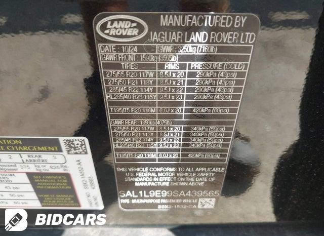 2025 Land Rover Range Rover — VIN SAL1L9E99SA439565, şəkil 9