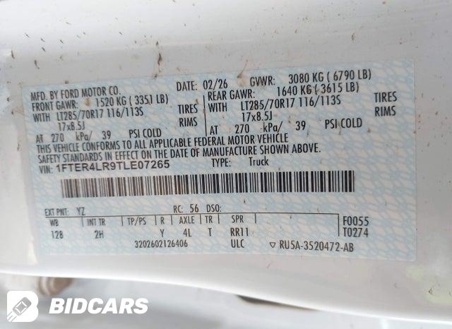2026 Ford Ranger — VIN 1FTER4LR9TLE07265, şəkil 9