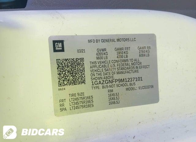 1GAZGNFP9M1237101 2021 Chevrolet Express photo no. 9