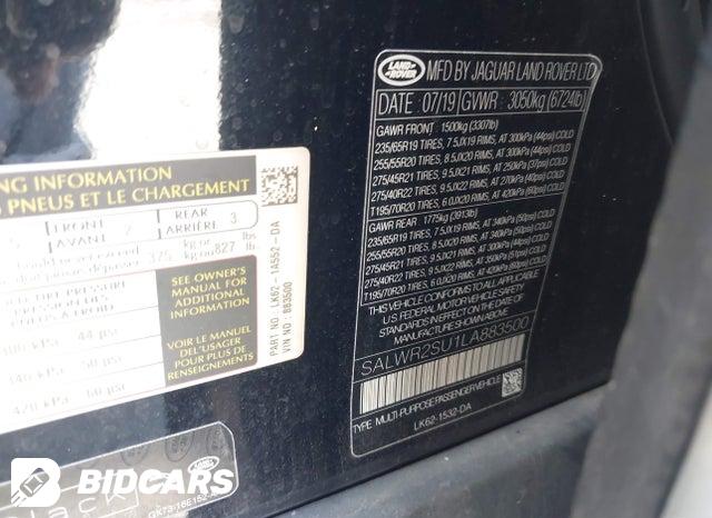 SALWR2SU1LA883500 2020 Land Rover Range Rover photo no. 9