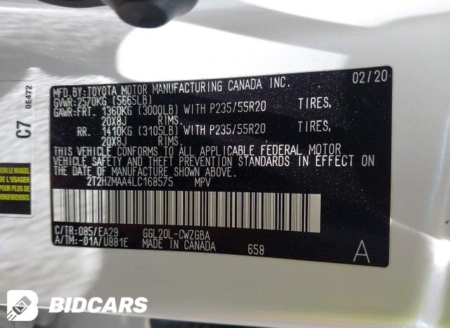 2020 Lexus RX — VIN 2T2HZMAA4LC168575, şəkil 9